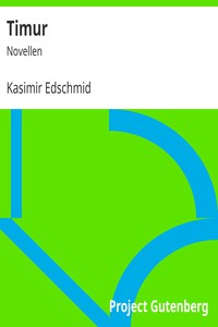 Timur: Novellen by Kasimir Edschmid