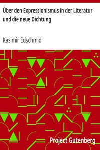 Über den Expressionismus in der Literatur und die neue Dichtung by Kasimir Edschmid