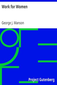 Work for Women by George J. Manson