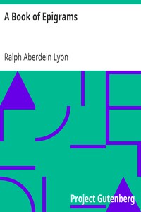 A Book of Epigrams by Ralph Aberdein Lyon