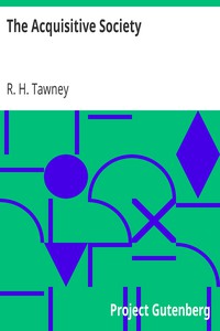 The Acquisitive Society by R. H. Tawney