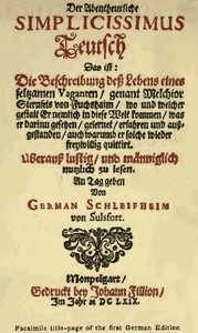 The Adventurous Simplicissimus by Hans Jakob Christoph von Grimmelshausen