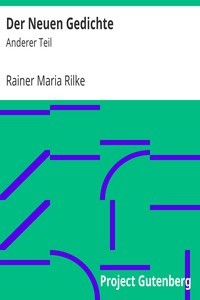 Der Neuen Gedichte: Anderer Teil by Rainer Maria Rilke