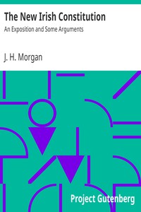 The New Irish Constitution: An Exposition and Some Arguments by J. H. Morgan