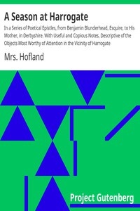 A Season at Harrogate by Mrs. Hofland