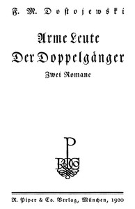 Arme Leute by Fyodor Dostoyevsky