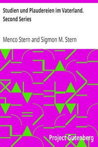 Studien und Plaudereien im Vaterland. Second Series by Stern and Stern