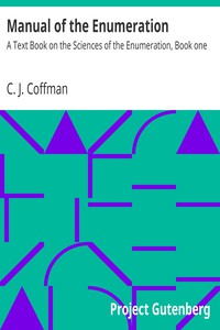 Manual of the Enumeration by C. J. Coffman