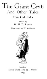 The Giant Crab, and Other Tales from Old India by W. H. D. Rouse