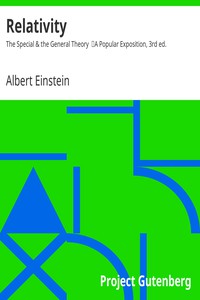 Relativity: The Special &amp; the General Theory by Albert Einstein