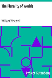 The Plurality of Worlds by William Whewell