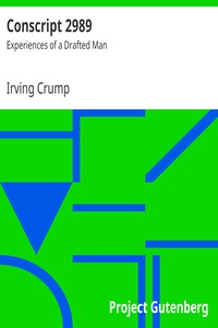 Conscript 2989: Experiences of a Drafted Man by Irving Crump