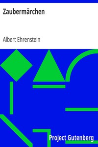 Zaubermärchen by Albert Ehrenstein