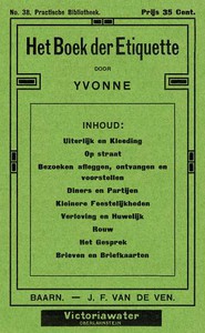 Het boek der Etiquette by Yvonne