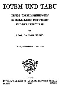 Totem und Tabu by Sigmund Freud