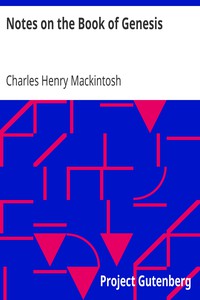 Notes on the Book of Genesis by Charles Henry Mackintosh