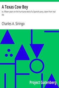 A Texas Cow Boy by Charles A. Siringo