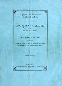 Ex-President John Quincy Adams in Pittsburgh in 1843 by Adams and McCandless