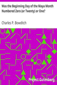Was the Beginning Day of the Maya Month Numbered Zero (or Twenty) or One?