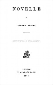 Novelle by conte Cesare Balbo