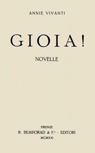 Gioia! by Annie Vivanti