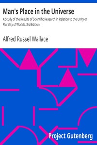 Man's Place in the Universe by Alfred Russel Wallace