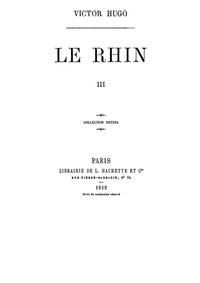 Le Rhin, Tome III by Victor Hugo