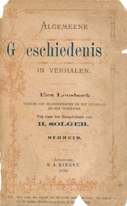 Algemeene Geschiedenis in Verhalen: Oudheid by H. Solger