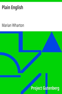 Plain English by Marian Wharton