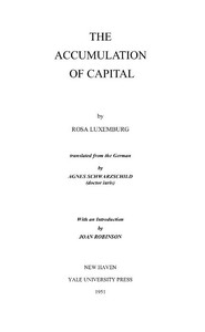 The Accumulation of Capital by Rosa Luxemburg