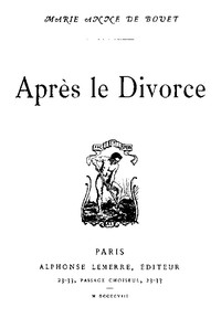 Après le divorce by Marie-Anne de Bovet