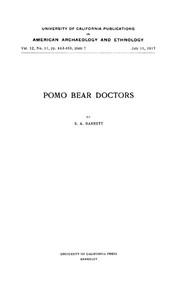 Pomo Bear Doctors by S. A. Barrett