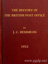 The History of the British Post Office by Joseph Clarence Hemmeon