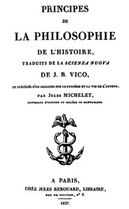 Principes de la Philosophie de l'Histoire by Giambattista Vico