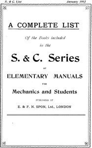 A Complete List of the Books Included in the S. &amp; C. Series of Elementary