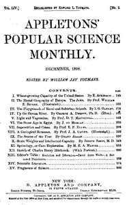 Appletons' Popular Science Monthly, December 1898 by Various