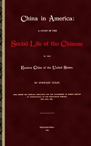 China in America by Stewart Culin