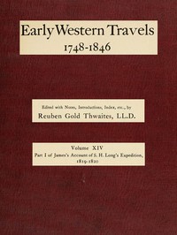 James's Account of S. H. Long's Expedition, 1819-1820, part 1 by Edwin James et al.