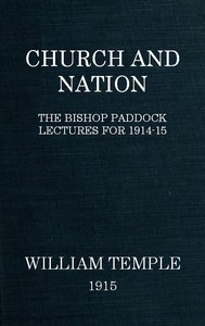 Church and Nation by William Temple