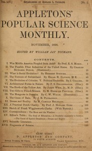 Appletons' Popular Science Monthly, November 1898 by Various