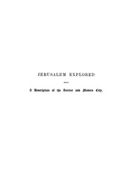 Jerusalem Explored, Volume 2—Plates by Ermete Pierotti