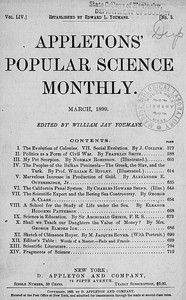 Appletons' Popular Science Monthly, March 1899 by Various