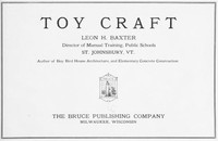 Toy Craft by Leon H. Baxter