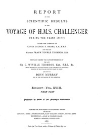 Report on the Radiolaria Collected by H.M.S. Challenger During the Years