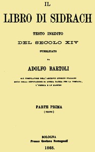 Il libro di Sidrach: testo inedito del secolo XIV by active 13th century Sidrac