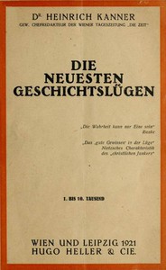 Die neuesten Geschichtslügen by Heinrich Kanner