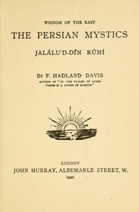 The Persian Mystics: Jalálu'd-dín Rúmí by Maulana Jalal al-Din Rumi