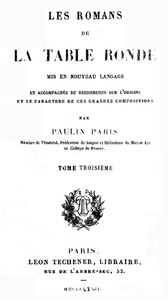 Les Romans de la Table Ronde (3 / 5) by Paulin Paris