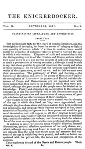 The Knickerbocker, Vol. 10, No. 3, September 1837 by Various