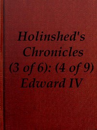 Chronicles of England, Scotland and Ireland (3 of 6): England (4 of 9) by Holinshed